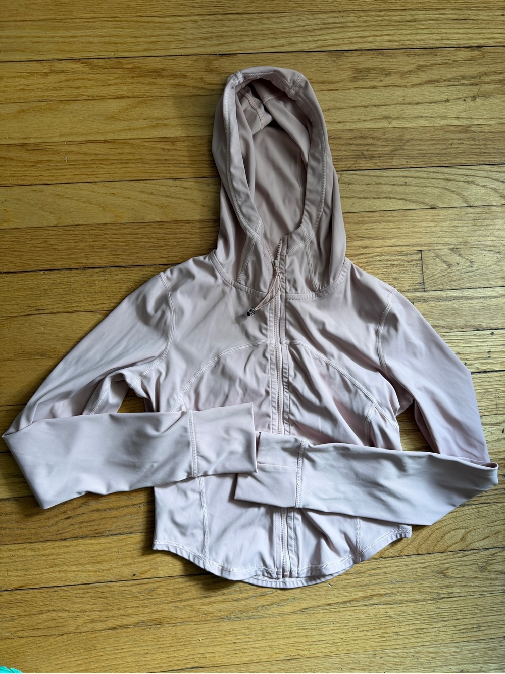 Lululemon Lightweight Hooded Jacket in Pale Pink